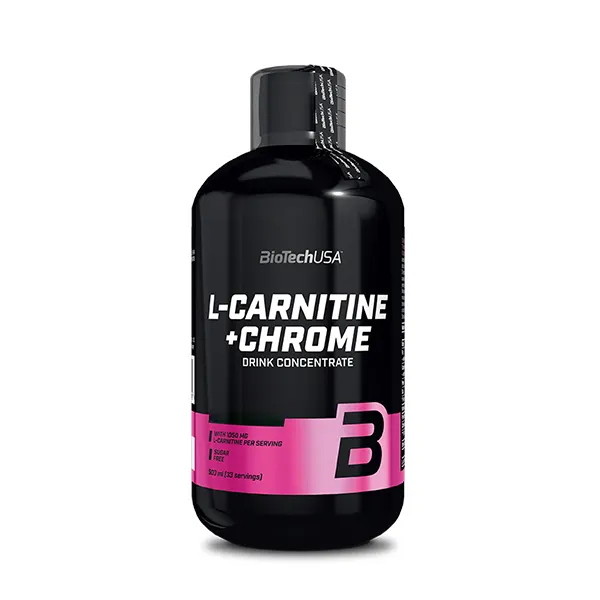 Жироспалювач BioTech L-Carnitine + Chrome, 500 мл - Апельсин