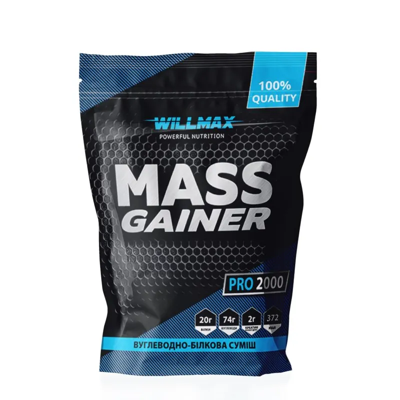 Гейнер Willmax Mass Gainer, 2 кг - Ваніль