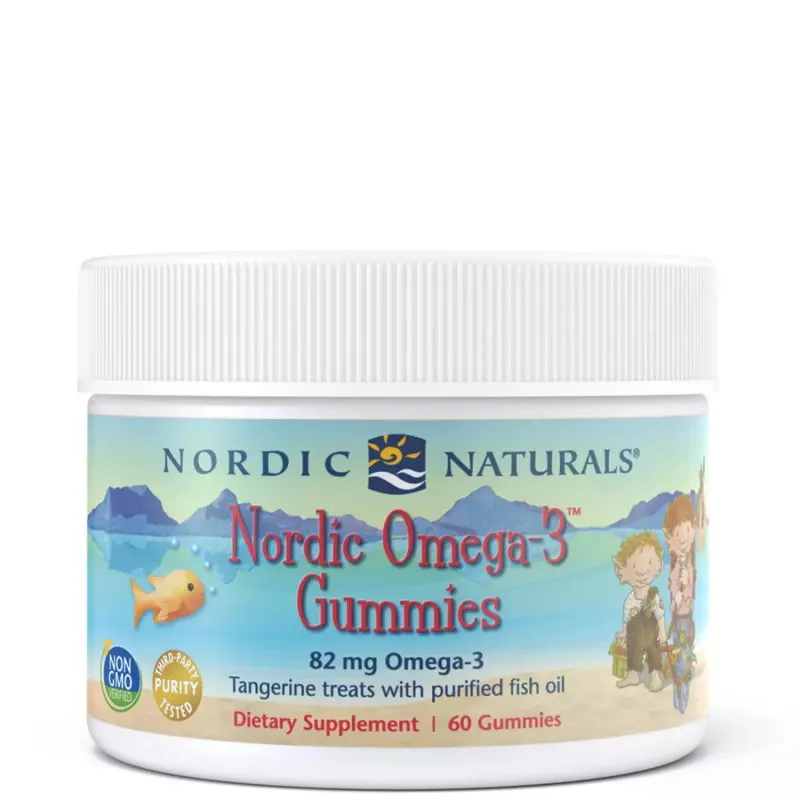Жирні кислоти Nordic Naturals Nordic Omega-3 Gummies, 60 желейок мандарин