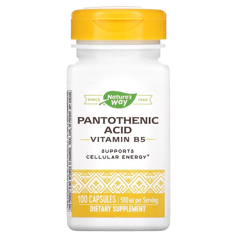 Вітаміни та мінерали Nature's Way Pantothenic Acid, 100 капсул