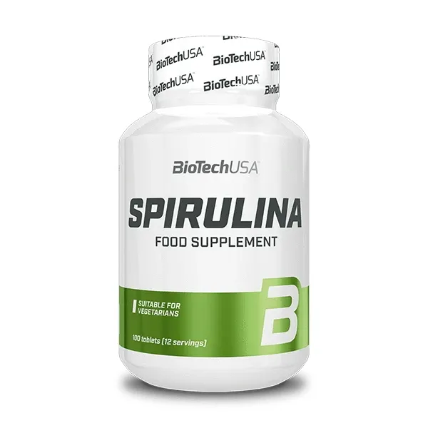 Натуральна добавка BioTech Spirulina, 100 таблеток