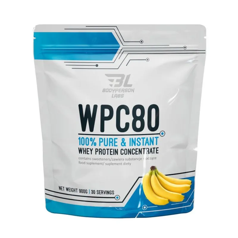 Протеїн Bodyperson Labs WPC80, 900 грам - Банан