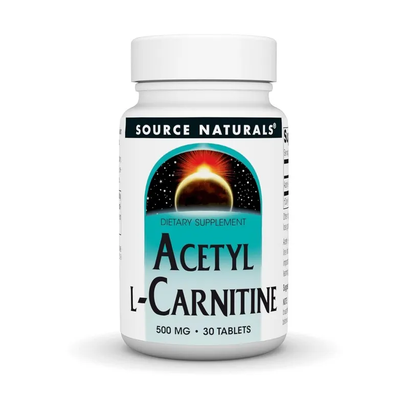 Ацетил L-карнітин Source Naturals Acetyl L-Carnitine 500 mg, 30 таблеток