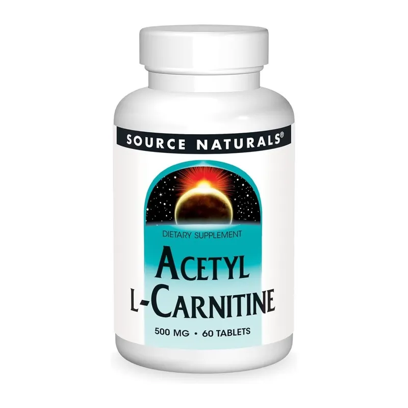Ацетил L-карнітин Source Naturals Acetyl L-Carnitine 500 mg, 60 таблеток