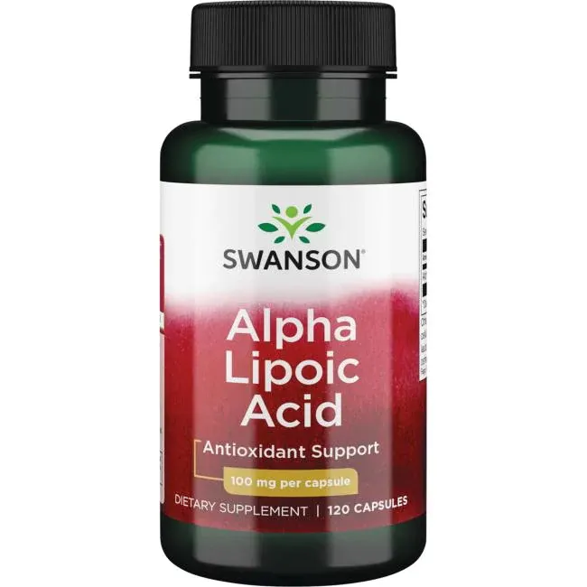 Натуральна добавка Swanson Alpha Lipoic Acid 100 mg, 120 капсул