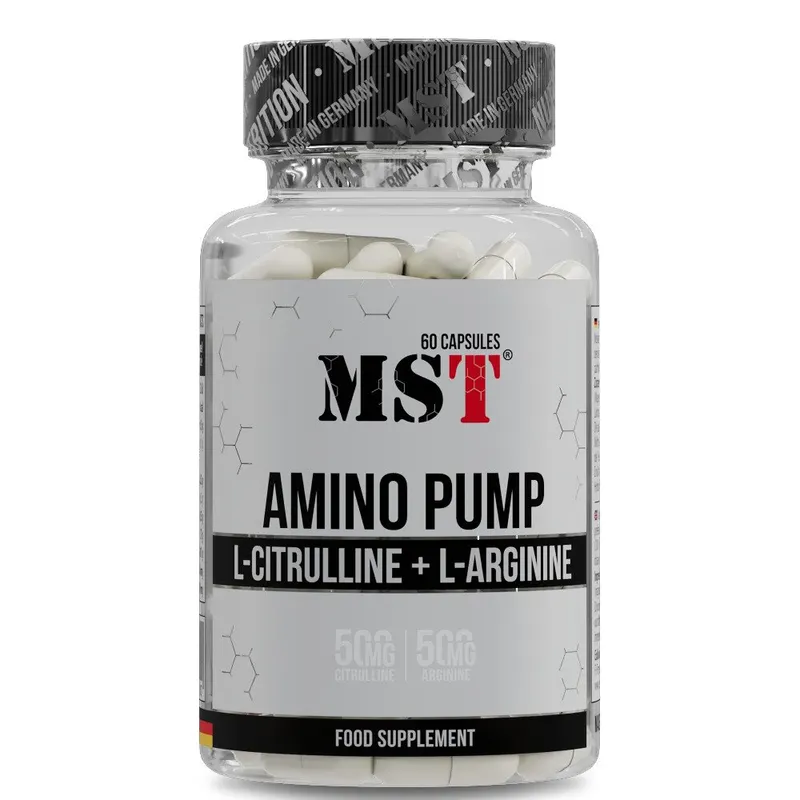 Передтренувальний комплекс MST Nutrition Amino Pump, 60 капсул
