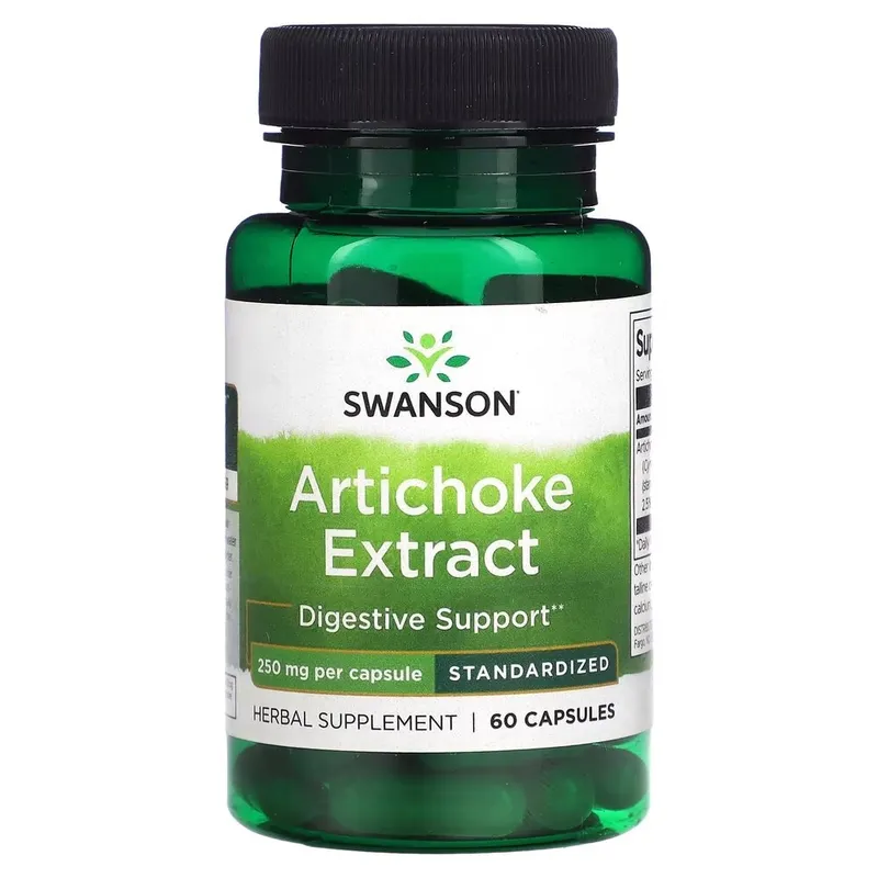 Екстракт листя артишоку Swanson Artichoke Extract 250 mg, 60 капсул