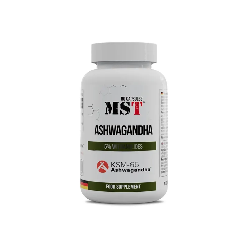Ашваганда MST Nutrition Ashwagandha KSM-66, 60 капсул