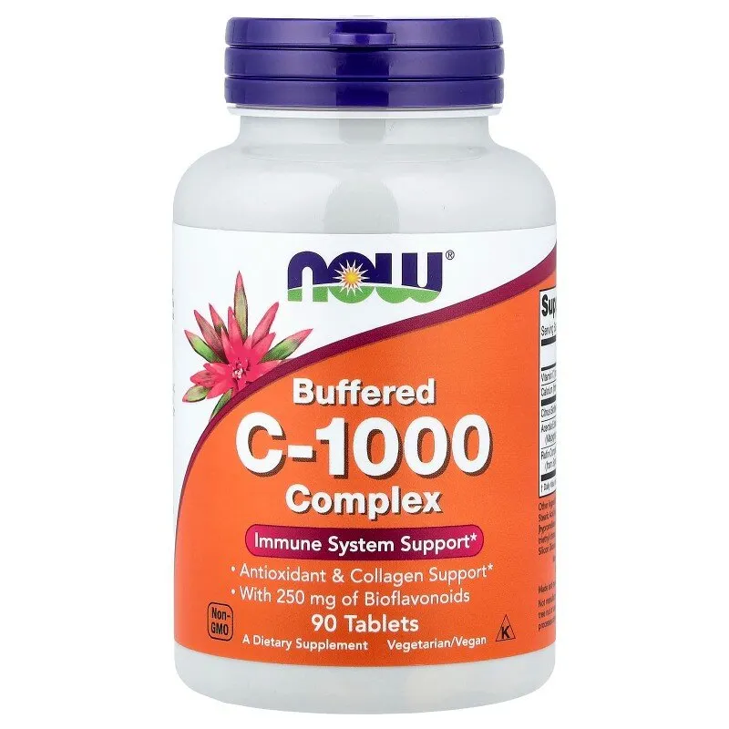 Вітаміни та мінерали NOW Vitamin C-1000 Complex Buffered, 90 таблеток