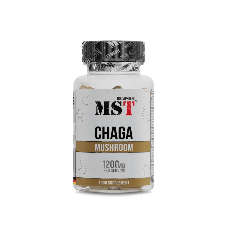 Екстрактом чаги MST Nutrition Chaga Mushroom, 60 капсул