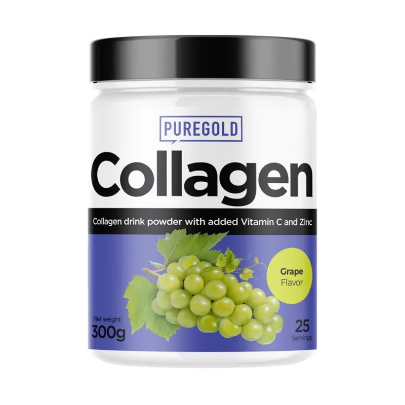 Препарат для суглобів і зв'язок Pure Gold Protein Collagen, 300 грам - Виноград