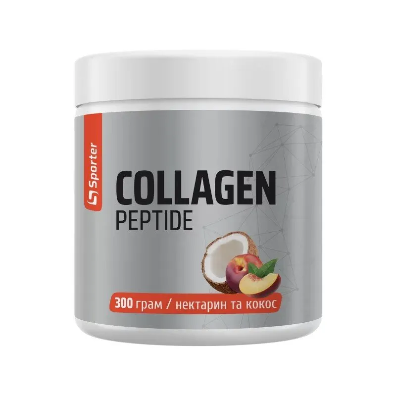 Колагенові пептиди Sporter Collagen Peptide, 300 грам - Нектарин-кокос