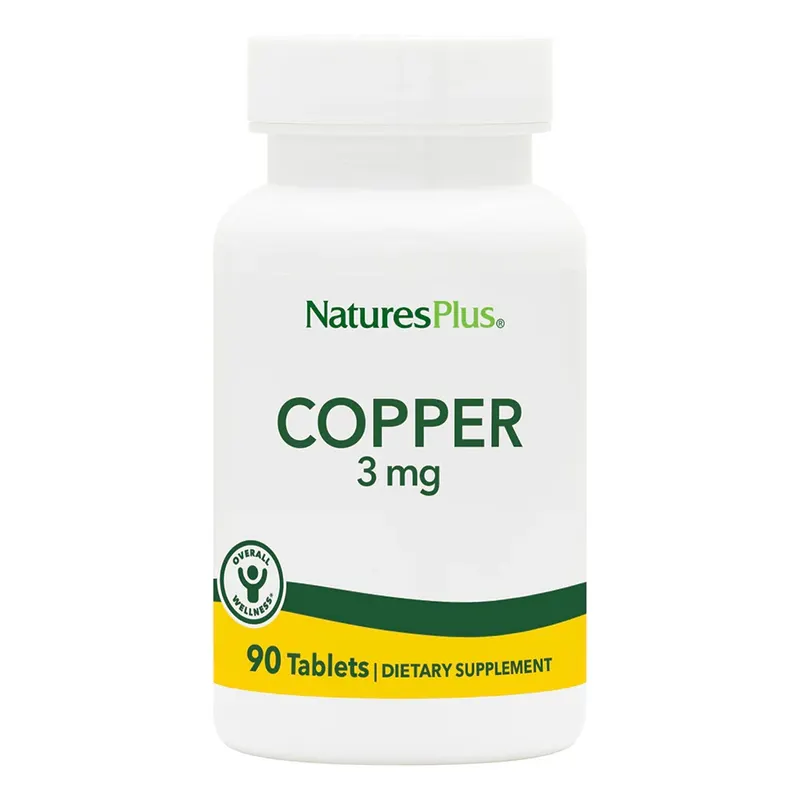 Вітаміни та мінерали Natures Plus Copper 3 mg, 90 таблеток