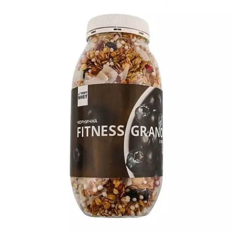 Вівсяна фітнес-гранола Craft Whey Fitness Granola, 450 грам - Чорниця
