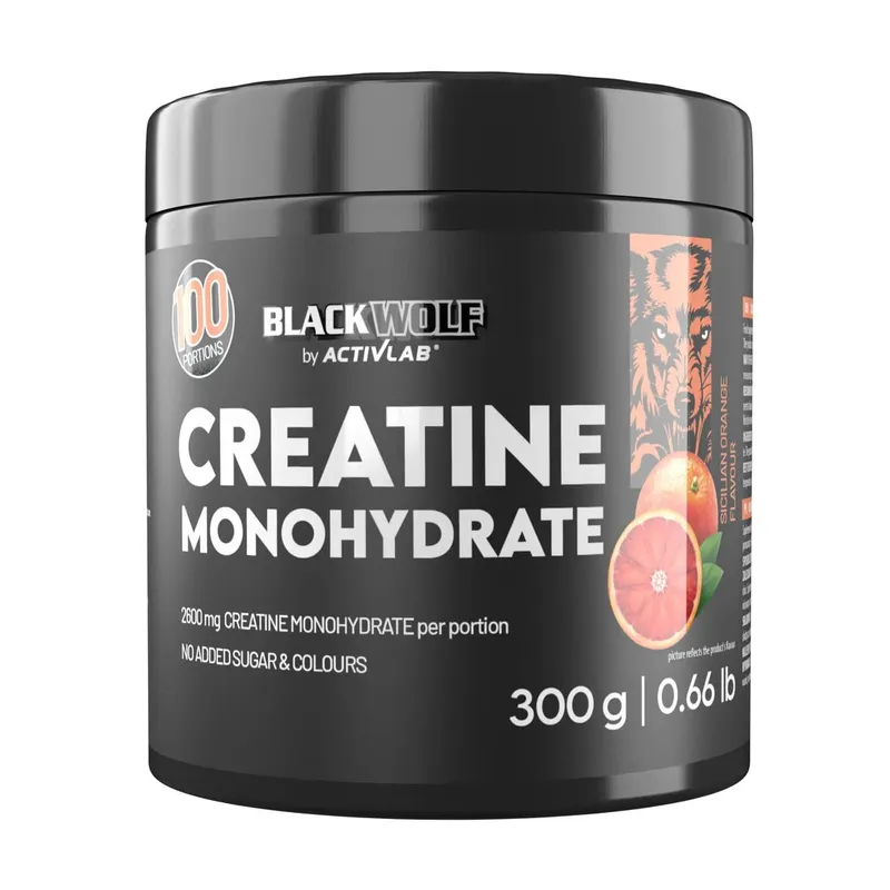 Креатин моногідрат ActivLab Black Wolf Creatine Monohydrate, 300 грам - Сицилійський апельсин