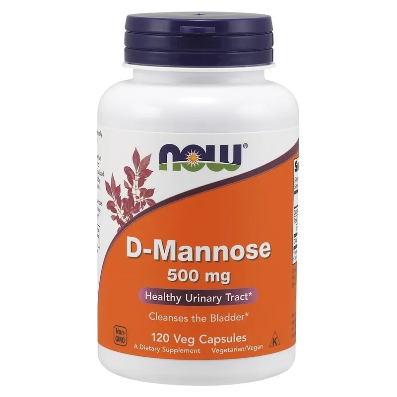 D-манноза NOW D-Mannose 500 mg, 60 вегакапсул