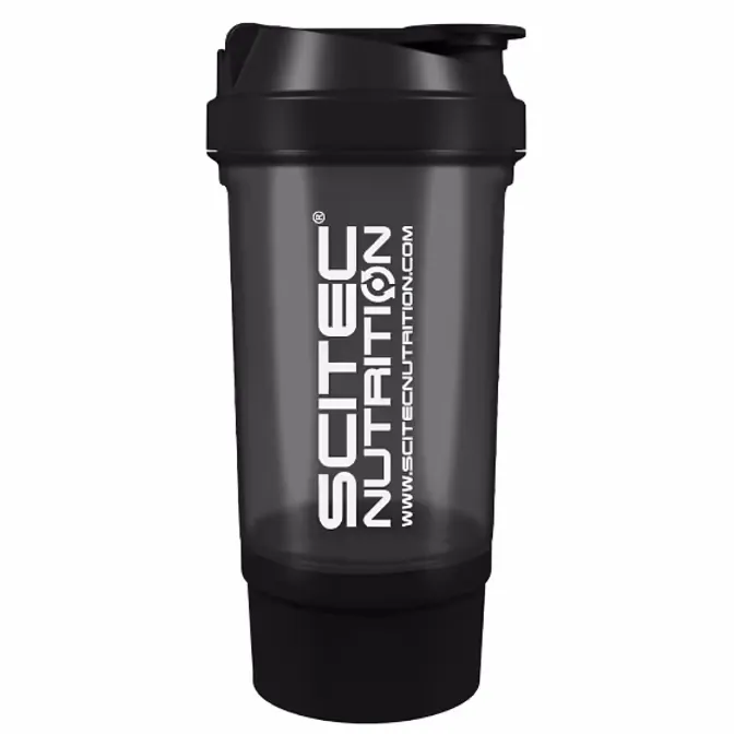 Шейкер Scitec Nutrition Shaker 500 мл 2-х компонентний, Black