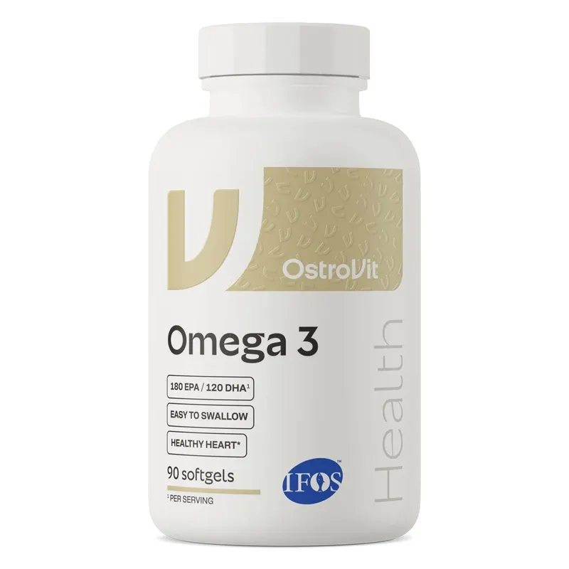 Омега-3 OstroVit Omega 3 Easy to Swallow, 90 капсул для підтримки серцево-судинної системи