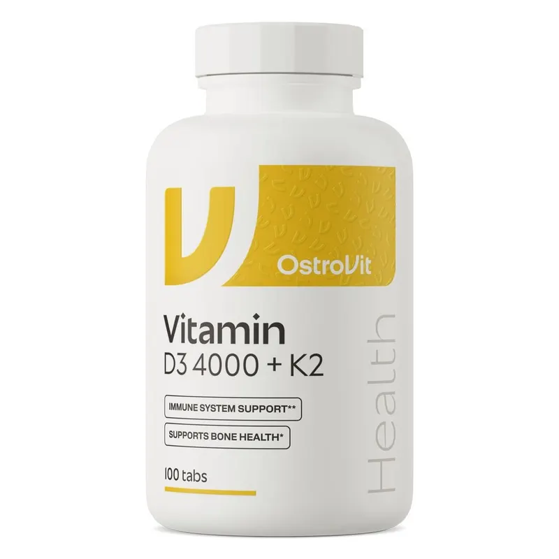 Вітаміни та мінерали OstroVit Vitamin D3 4000 +K2, 100 таблеток