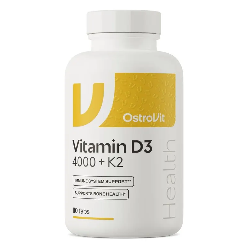 Вітаміни та мінерали OstroVit Vitamin D3 4000 +K2, 110 таблеток