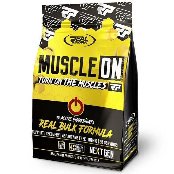 Гейнер Real Pharm Muscle ON, 1 кг - Банан