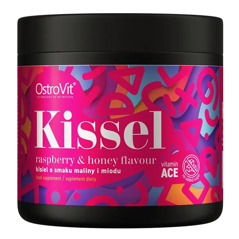 Замінник харчування OstroVit Kissel, 200 грам - Малина-мед