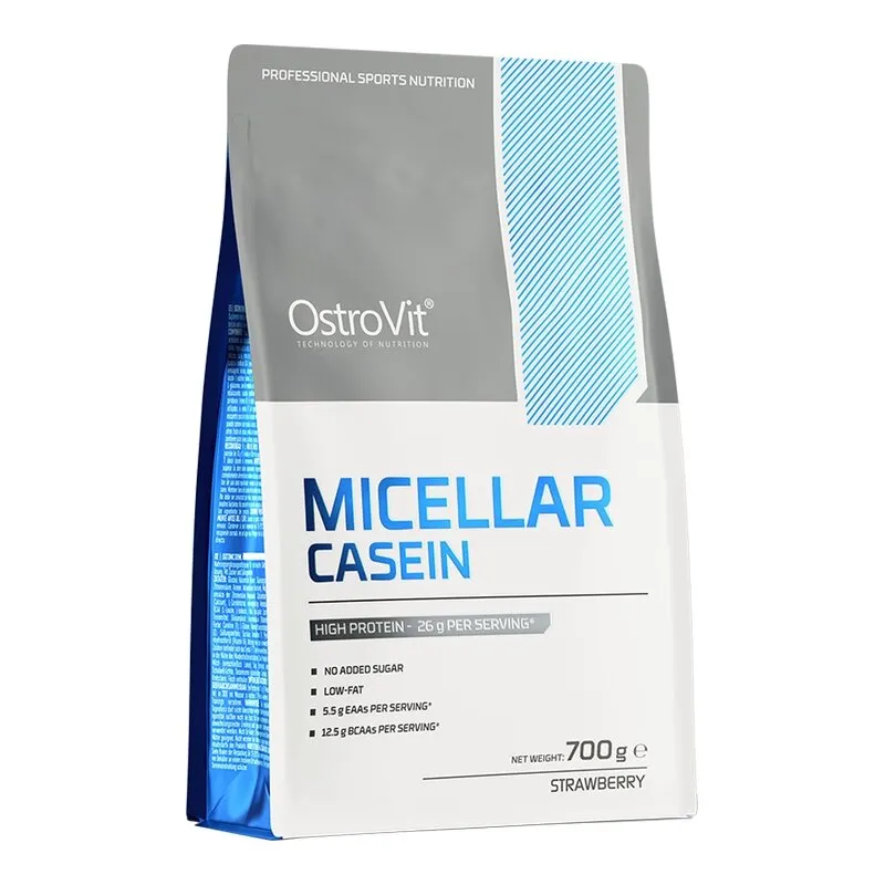 Протеїн OstroVit Micellar Casein, 700 грам - Полуниця