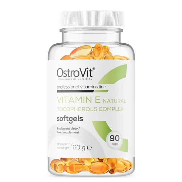 Вітаміни та мінерали OstroVit Vitamin E Natural Tocopherols Complex, 90 капсул