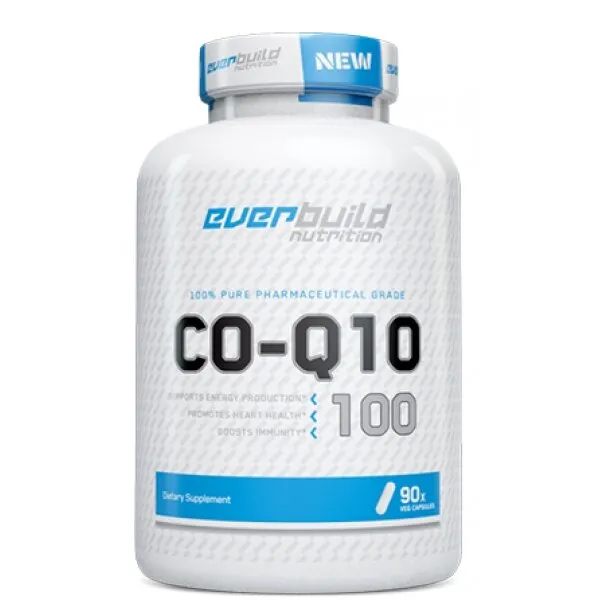 Кофермент Q10 EverBuild Nutrition Co-Q10 High Potency, 90 вегакапсул для серця та енергії