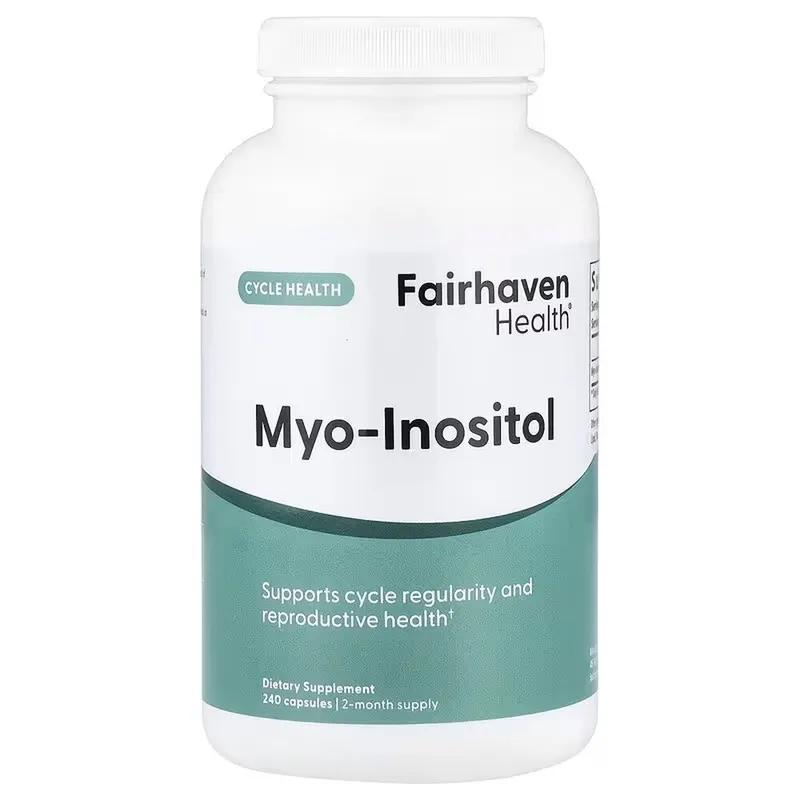 Міо-інозитол Fairhaven Health Myo-Inositol, 240 капсул для підтримки гормонального балансу