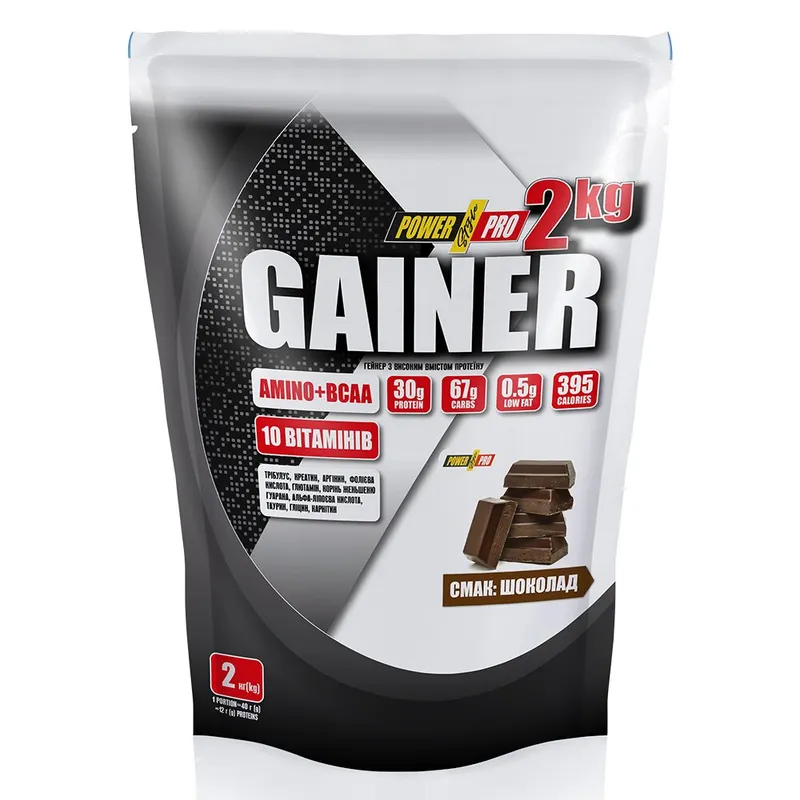 Гейнер Power Pro Gainer, 2 кг - Шоколад