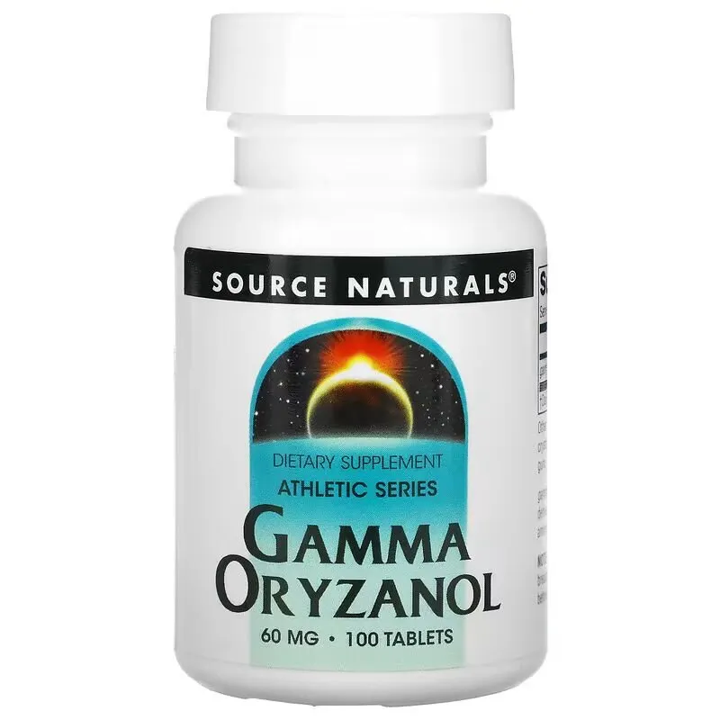 Натуральна добавка Source Naturals Gamma Oryzanol 60 mg, 100 таблеток