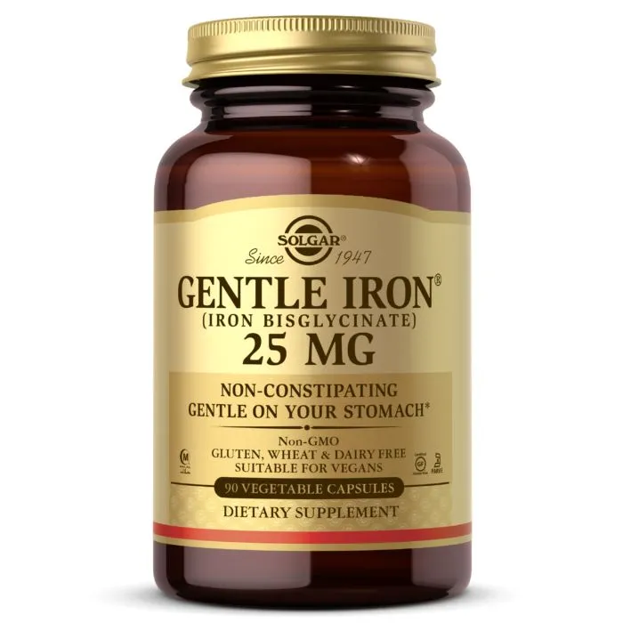 Вітаміни та мінерали Solgar Gentle Iron 25 mg, 90 вегакапсул