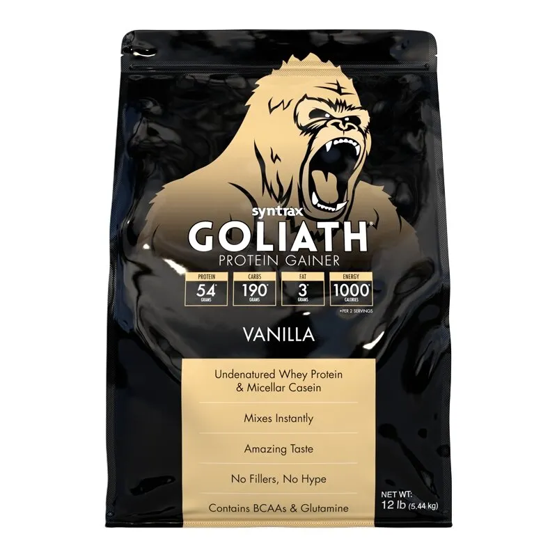 Гейнер Syntrax Goliath Protein Gainer, 5.44 кг - Ваніль