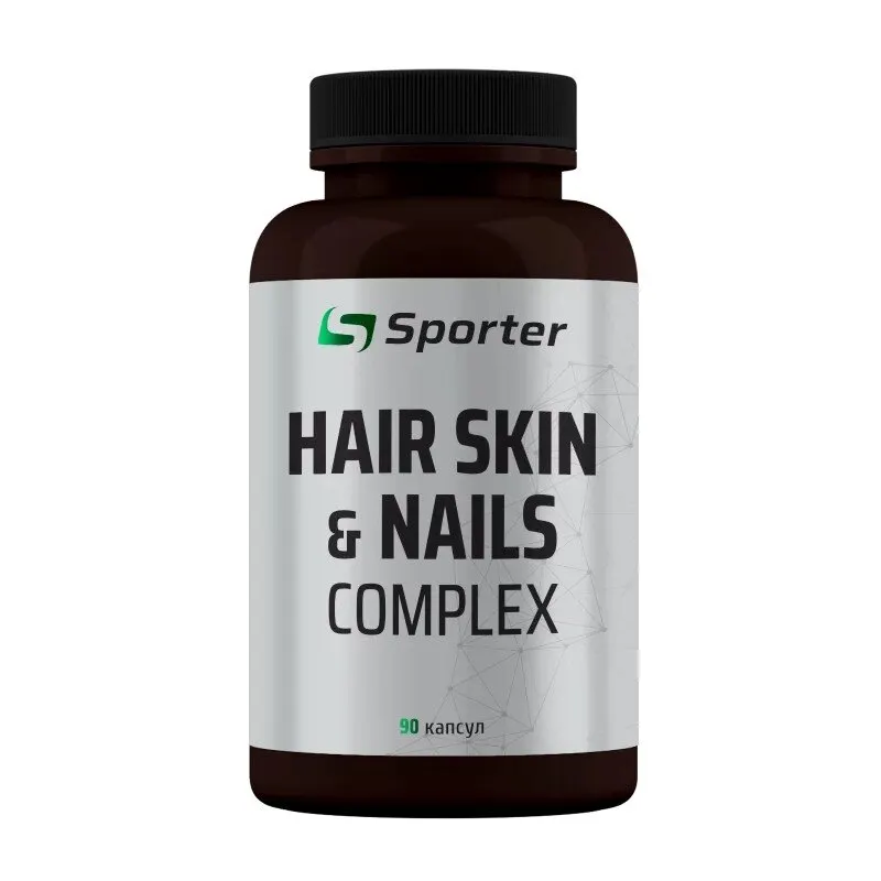 Комплекс для волосся, шкіри та нігтів Sporter Hair Skin & Nails, 90 капсул