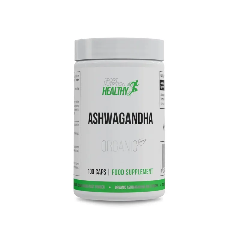 Органічний порошок кореня ашваганди Healthy Ashwagandha, 100 капсул