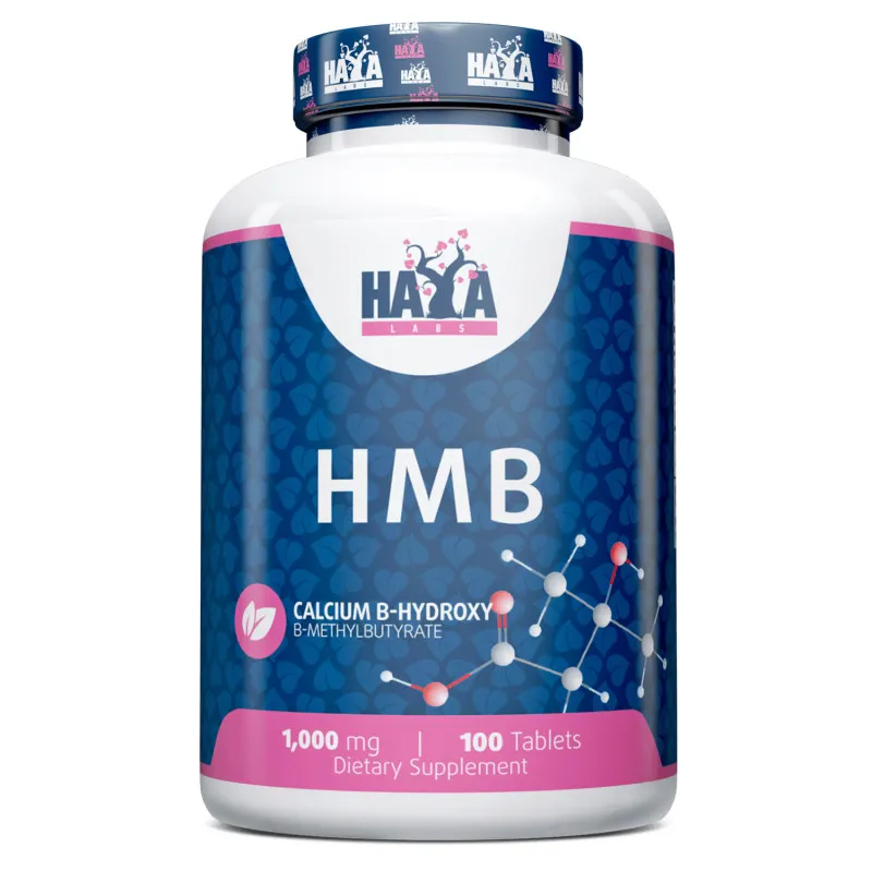Післятренувальний комплекс Haya Labs HMB 1000 mg, 100 таблеток для підтримки м'язової маси