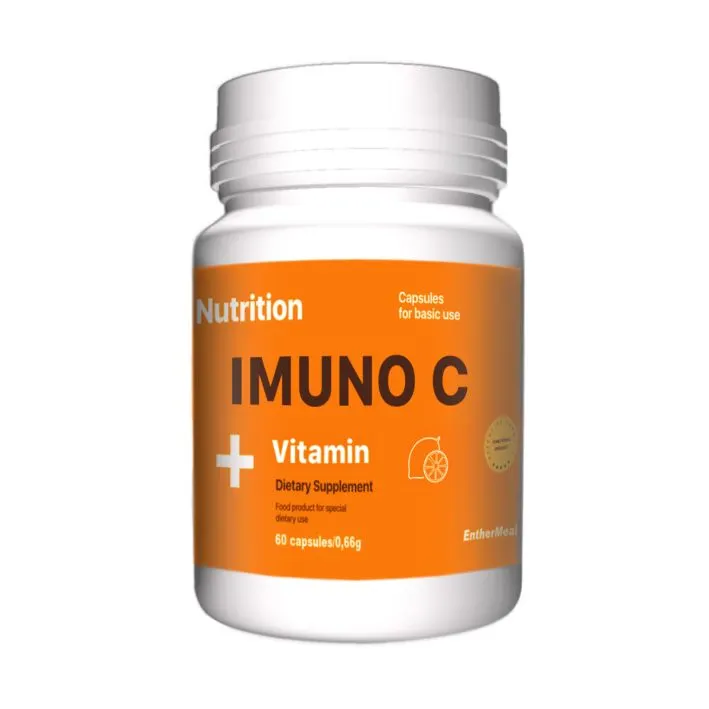Вітаміни та мінерали EntherMeal Imuno C Vitamin, 60 капсул
