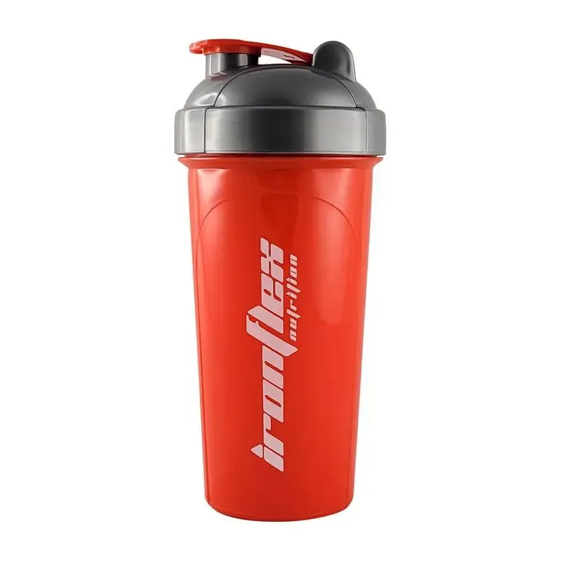 Шейкер IronFlex Shaker 700 мл, Red/Grey з сіткою лопастями