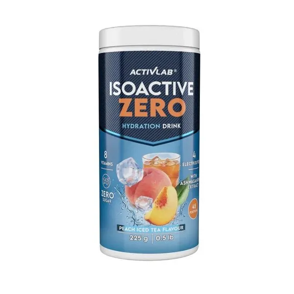 Ізотонік ActivLab Isoactive Zero, 225 грам - Холодний персиковий чай