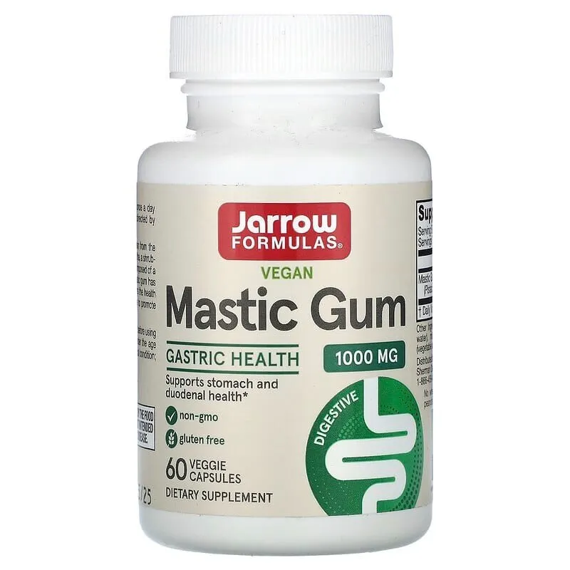 Мастикова смола Jarrow Formulas Mastic Gum 1000 mg, 60 капсул