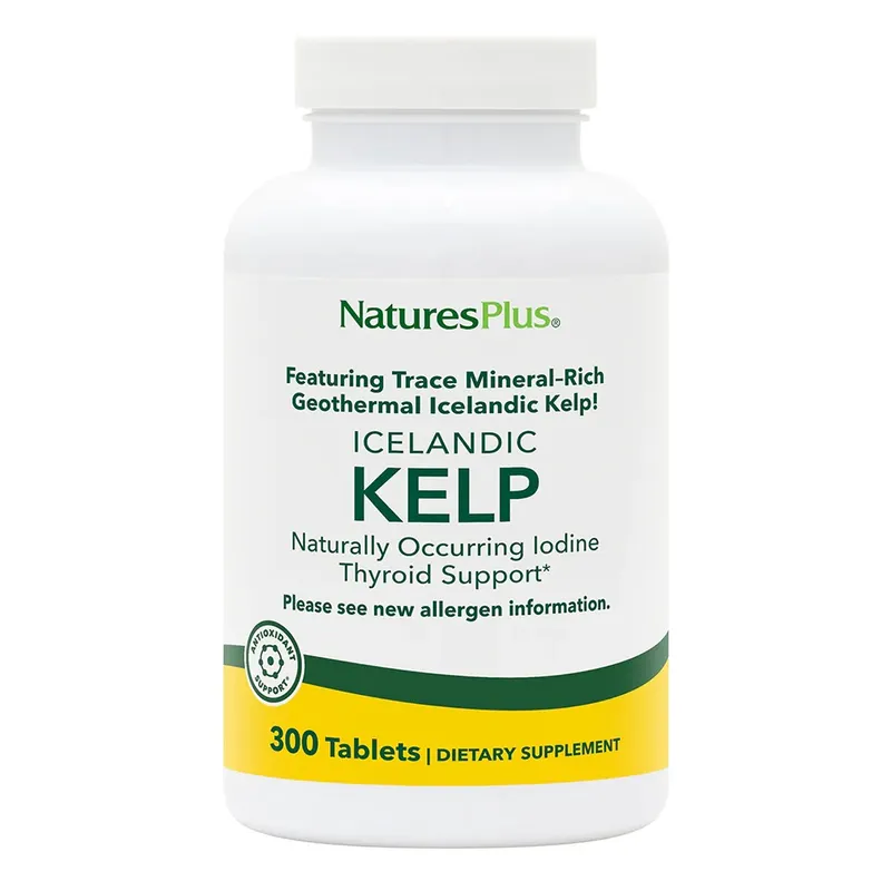Вітаміни та мінерали Natures Plus Kelp, 300 таблеток