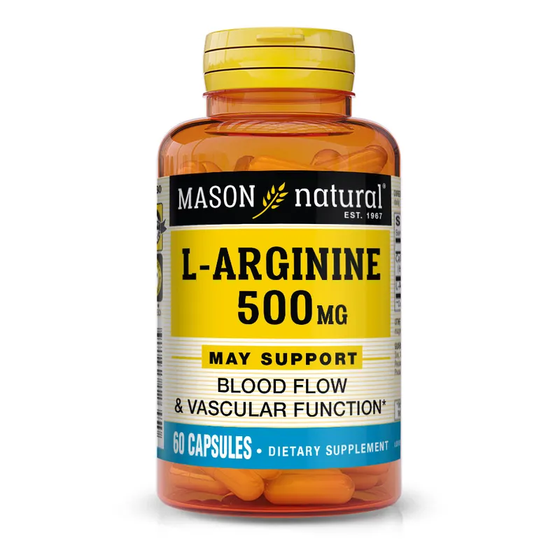 Амінокислота Mason Natural L-Arginine 500 mg, 60 капсул