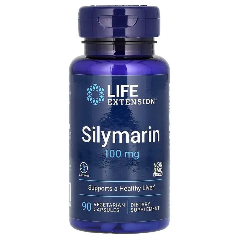 Натуральна добавка Life Extension Silymarin 100 mg, 90 вегакапсул