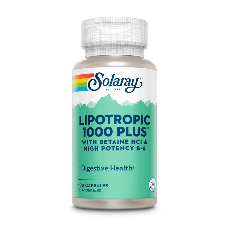Ліпотропний комплекс Solaray Lipotropic 1000 Plus, 100 капсул