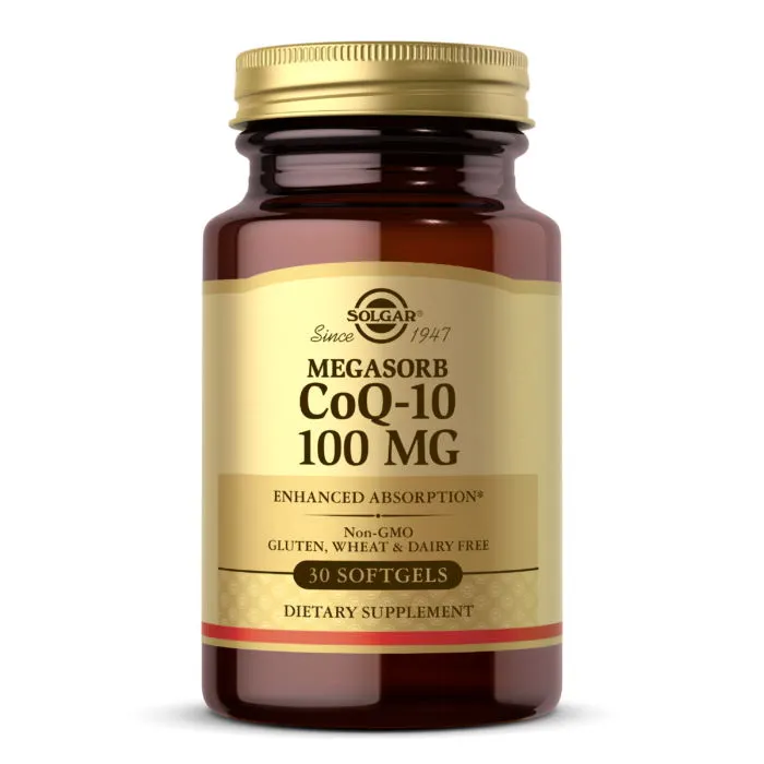 Натуральна добавка Solgar CoQ-10 100 mg Megasorb, 30 капсул