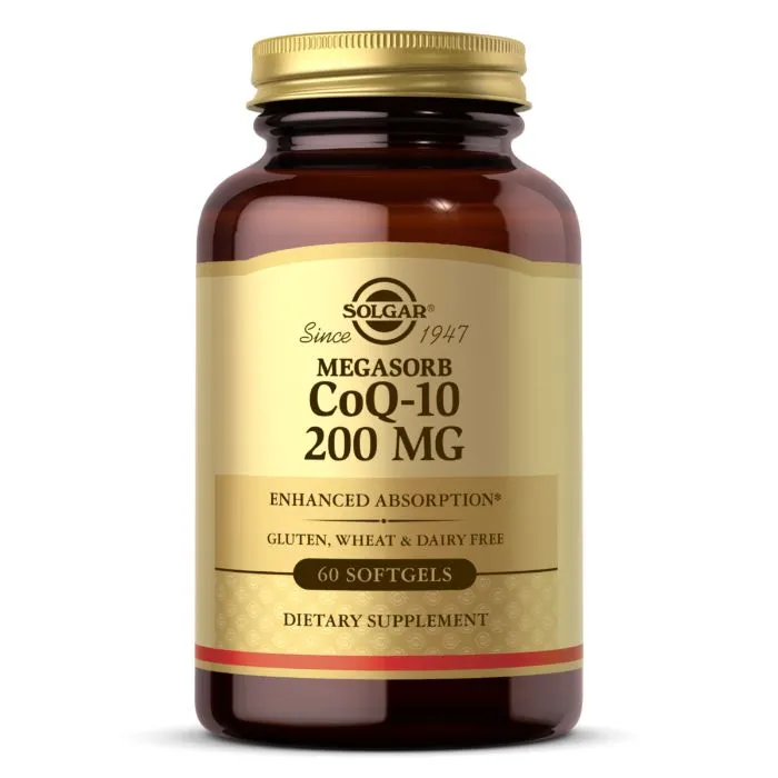 Натуральна добавка Solgar CoQ-10 200 mg Megasorb, 60 капсул