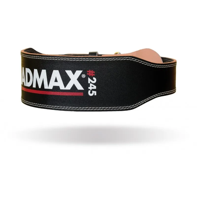Пояс для важкої атлетики MAD MAX Leather MFB 245, Black - XXL