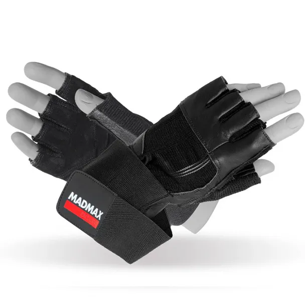 Рукавички для фітнесу MAD MAX Professional Exclusive MFG 269, Black - L
