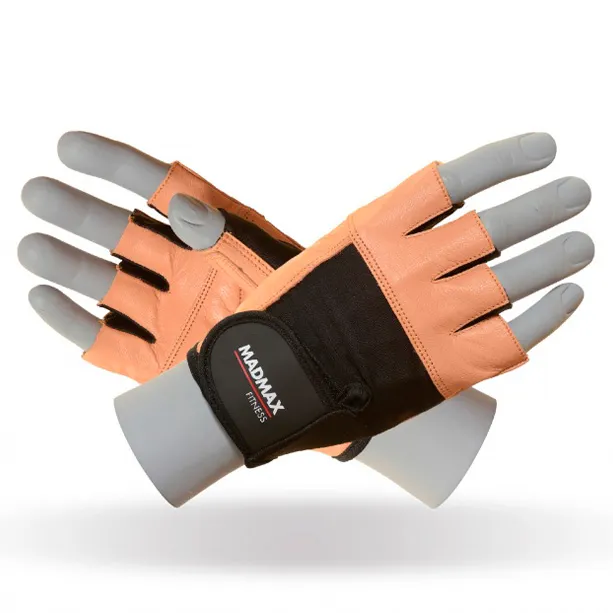 Рукавички для фітнесу MAD MAX Fitness MFG 444, Brown - XL